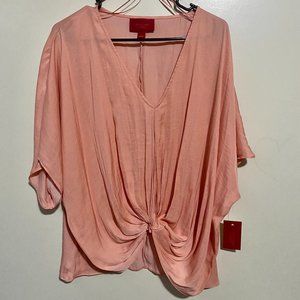 Jennifer Lopez Drapey Twist Hem Top